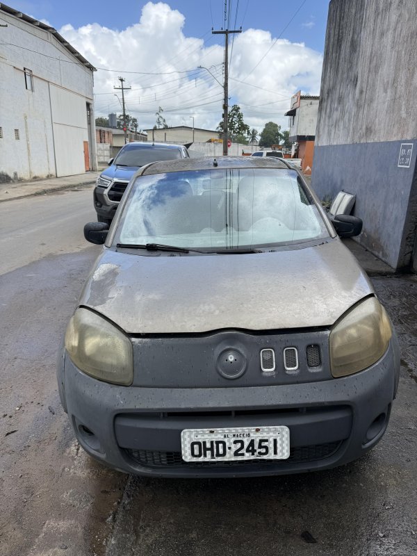 Foto de FIAT/UNO WAY 1.0, ANO/MOD 2011/2012, COR CINZA, COMBUSTÍVEL ÁLCOOL/GASOLINA, PLACA OHD-2451, RENAVAM 00451991834, CHASSI 9BD195162C0236372.
